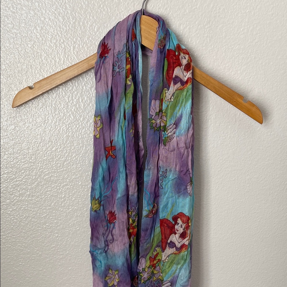 Disneyland Disney Parks little mermaid Ariel princess watercolor sheer scarf